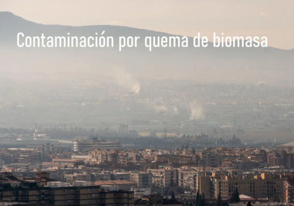 Contaminación en Granada por quema de biomasa 